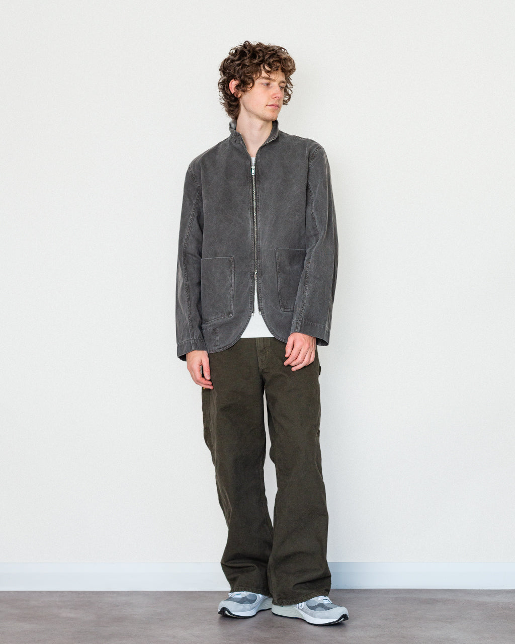 Footman Jacket - Smut Grey Cavalry Twill