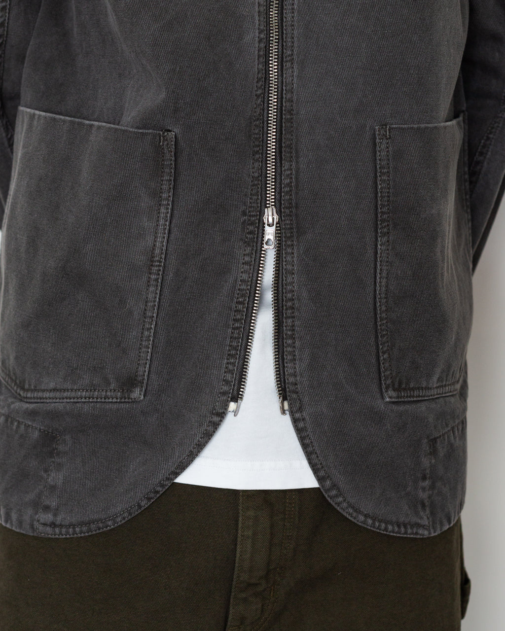 Footman Jacket - Smut Grey Cavalry Twill