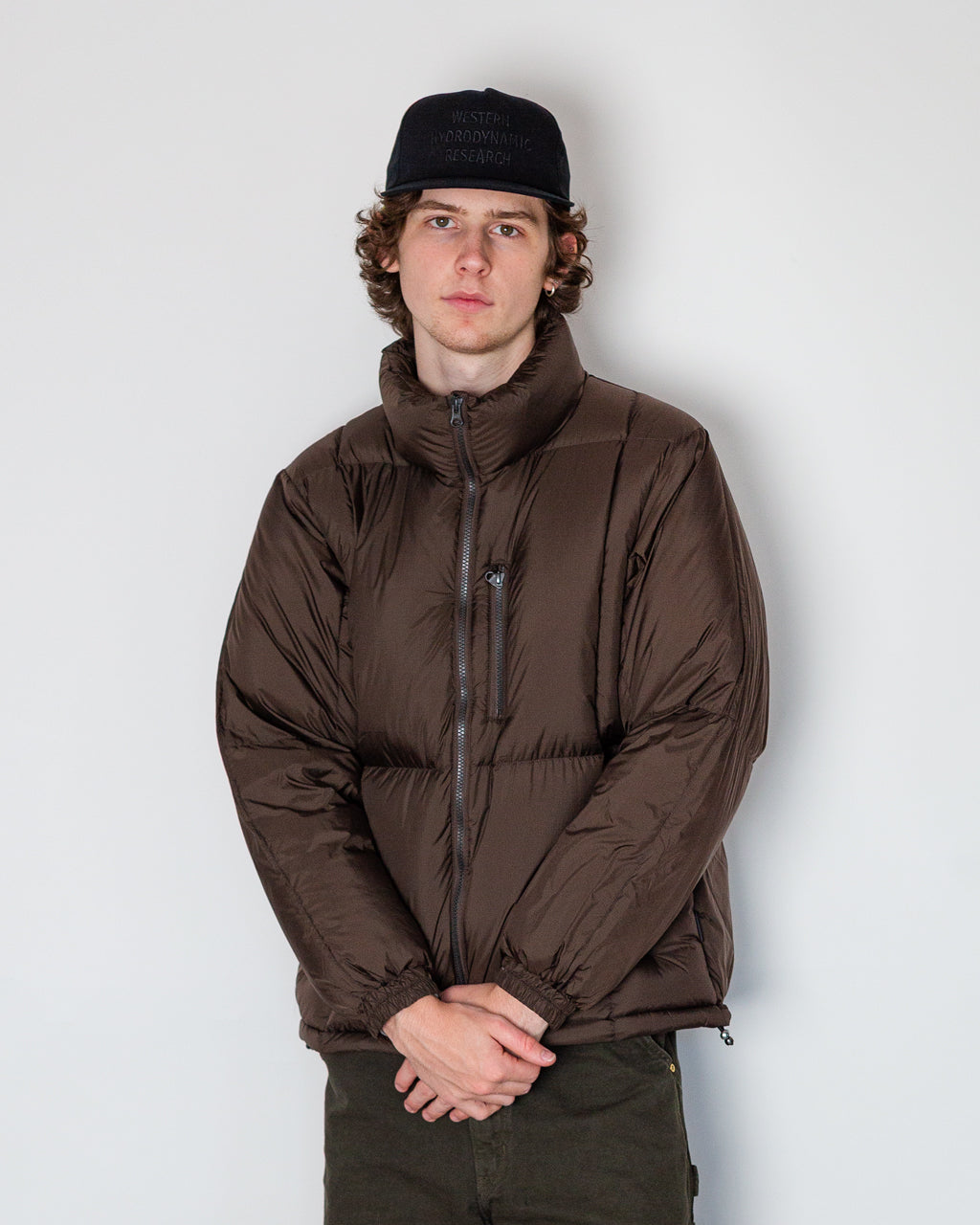 Work Zip Volume Down Jacket - Dark Chocolate