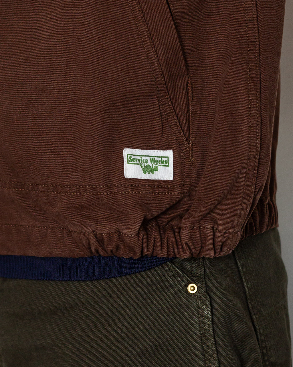 Twill Work Jacket - Brown