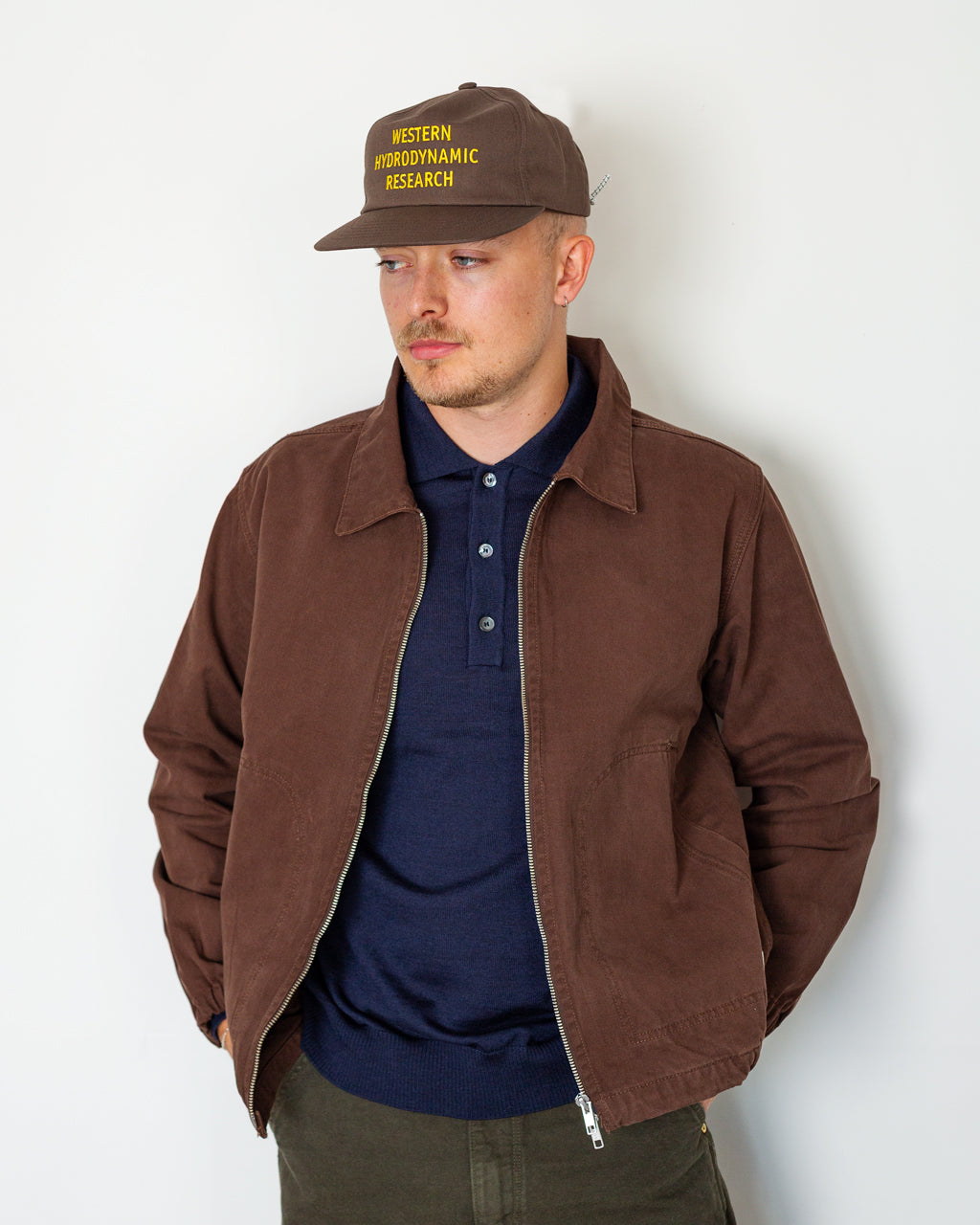 Twill Work Jacket - Brown