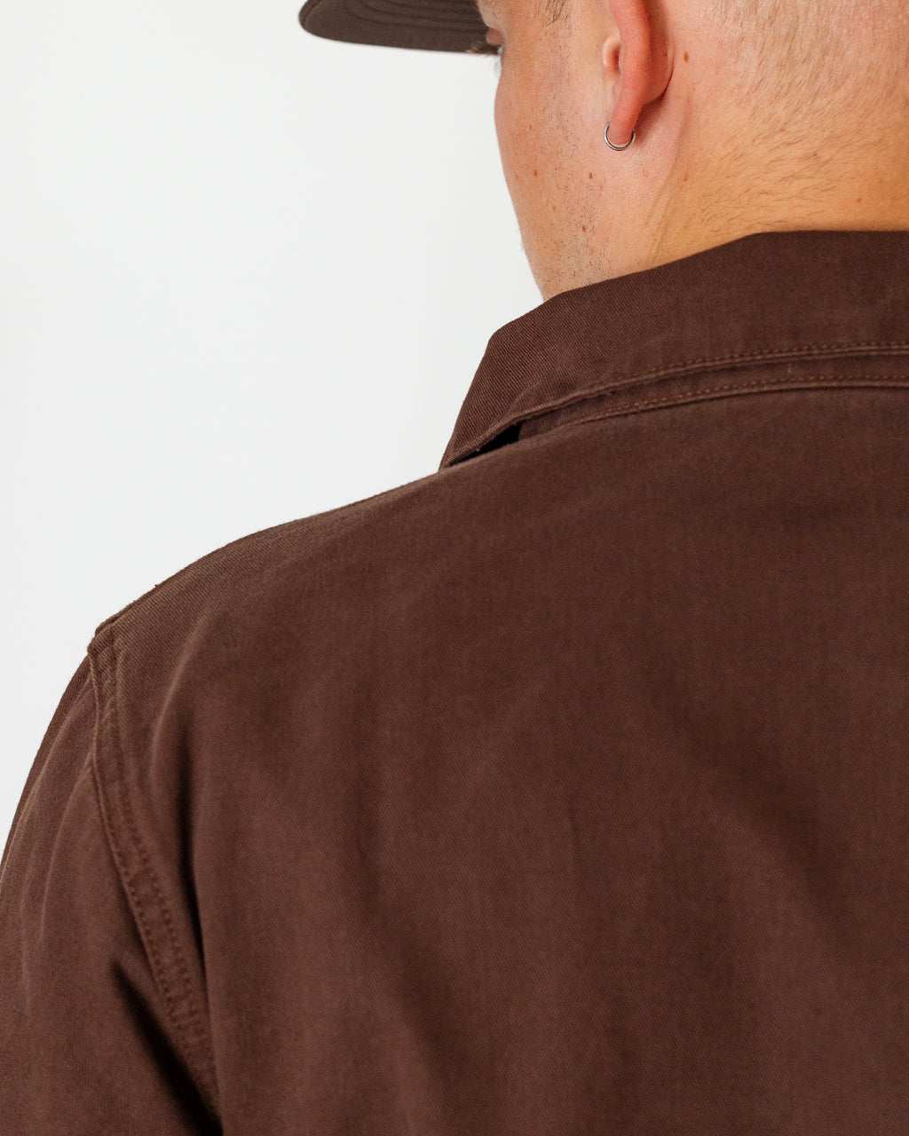 Twill Work Jacket - Brown