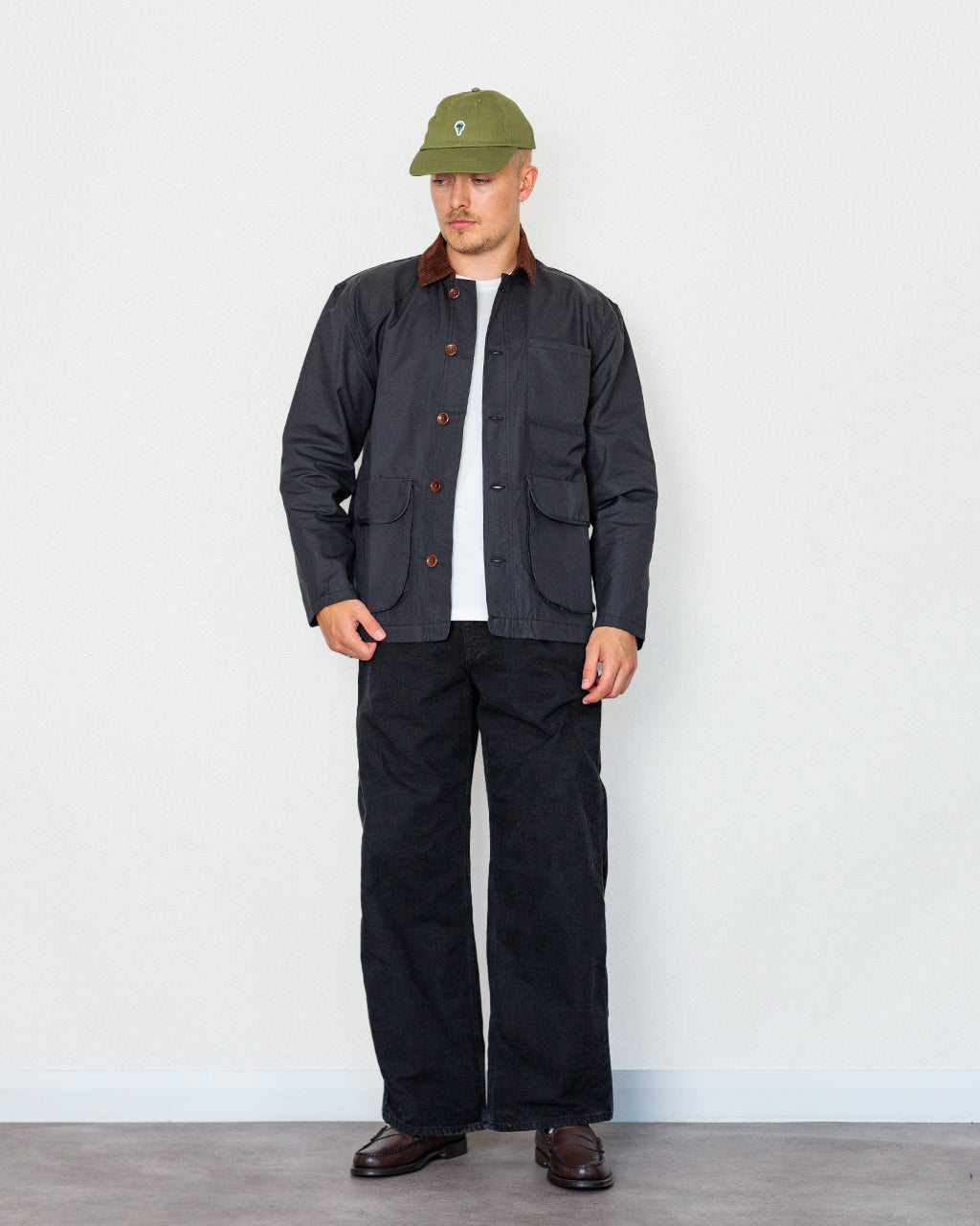 Waxed Barn Coat - Black