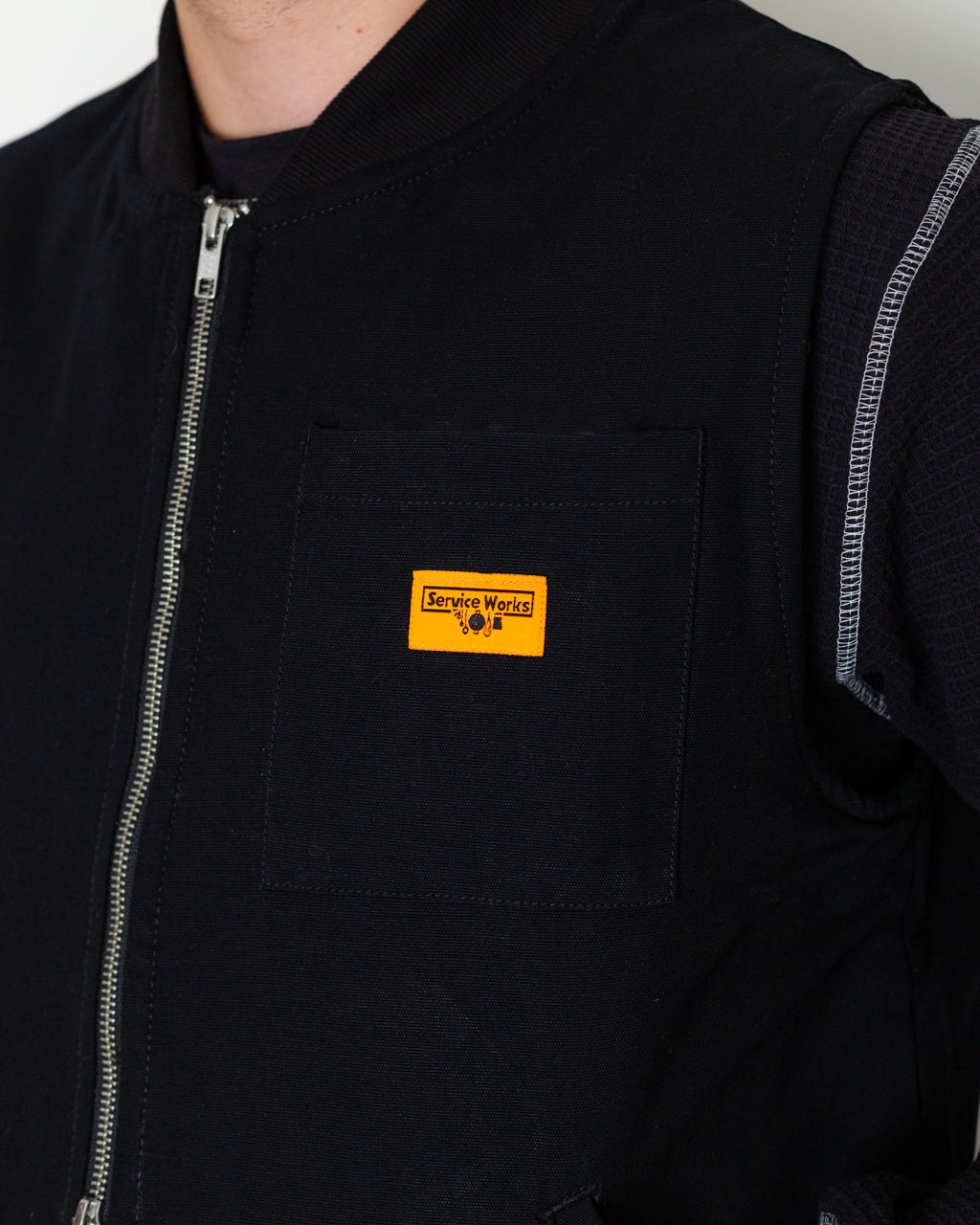 Canvas Work Vest - Black