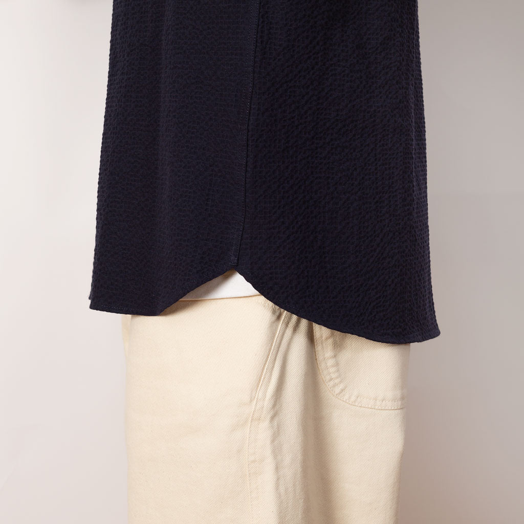 Curtis Shirt - Navy Seersucker