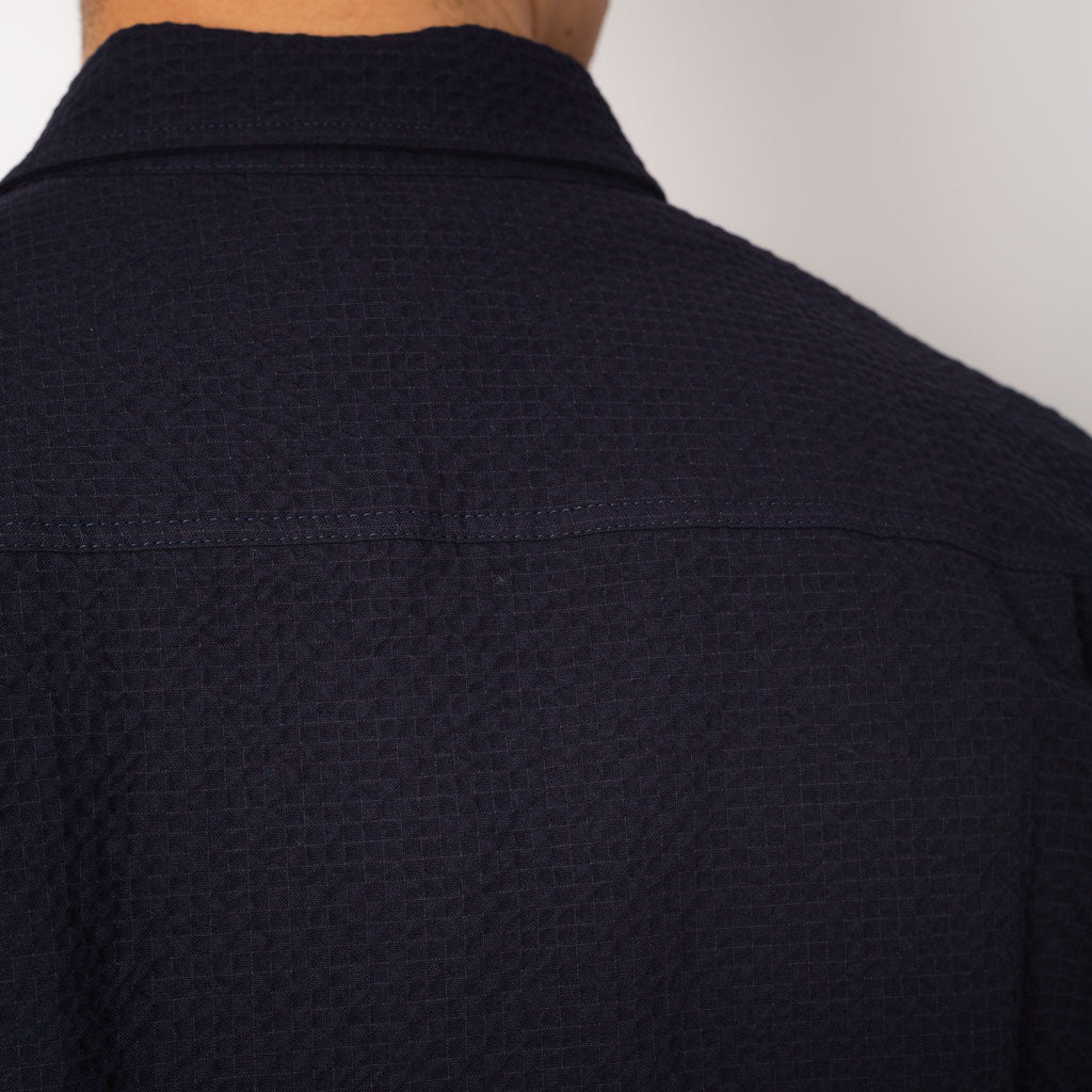 Curtis Shirt - Navy Seersucker