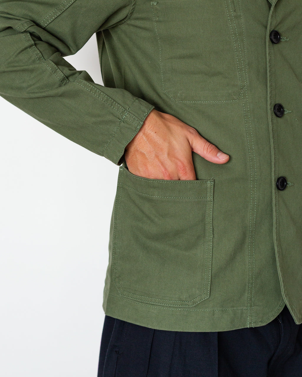 Twill Server Suit Jacket - Olive