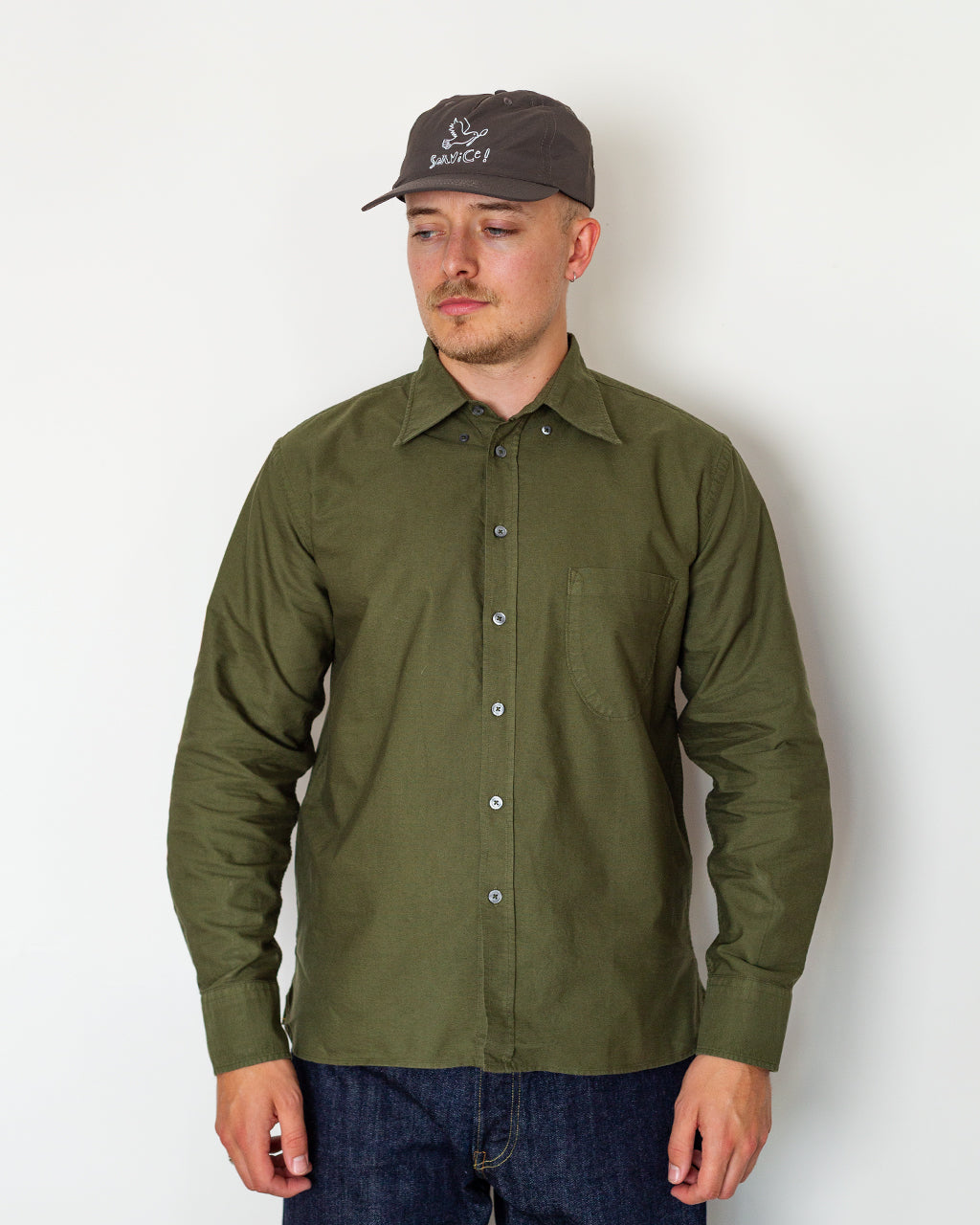 Lazy Day Shirt - Olive Oxford