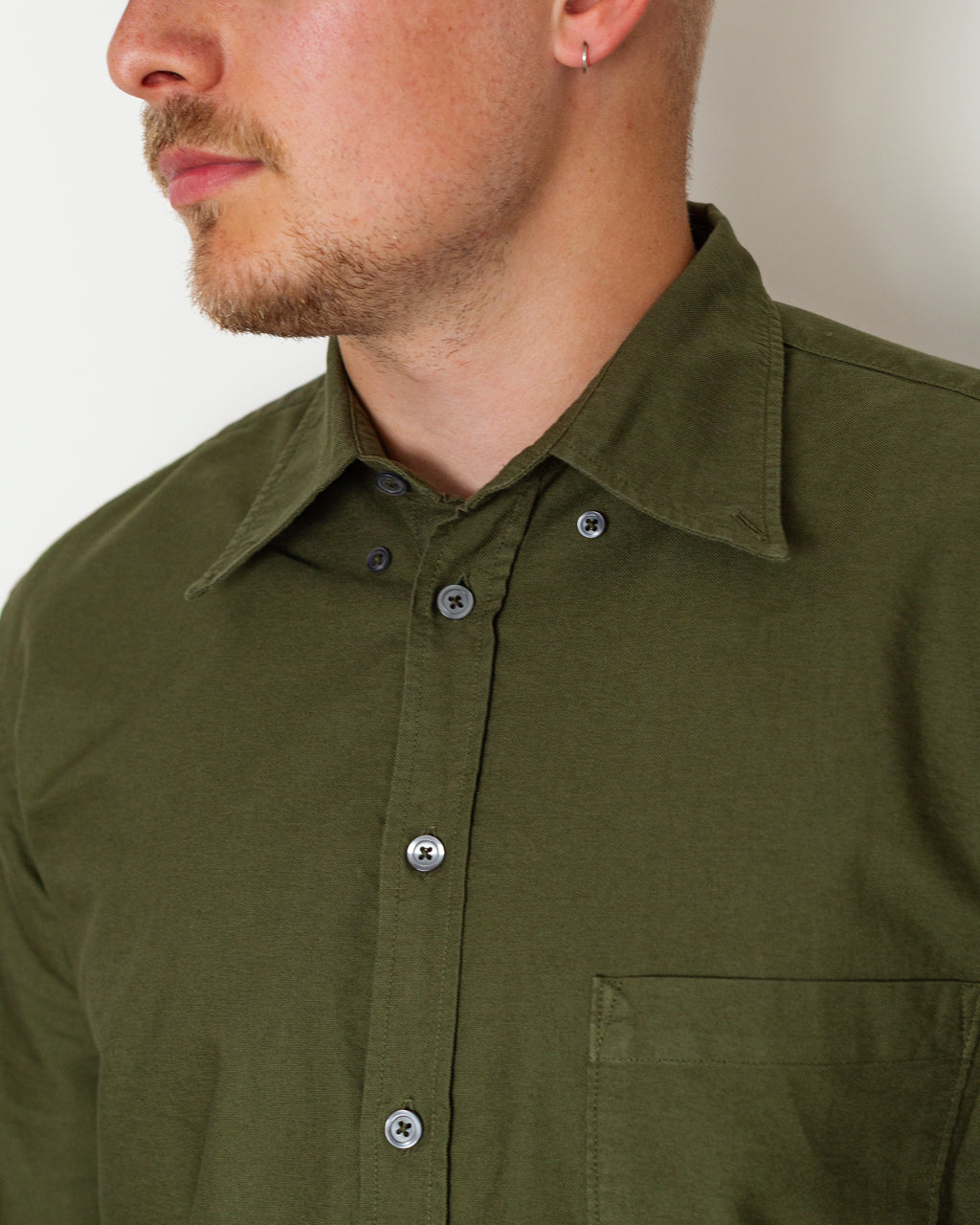 Lazy Day Shirt - Olive Oxford