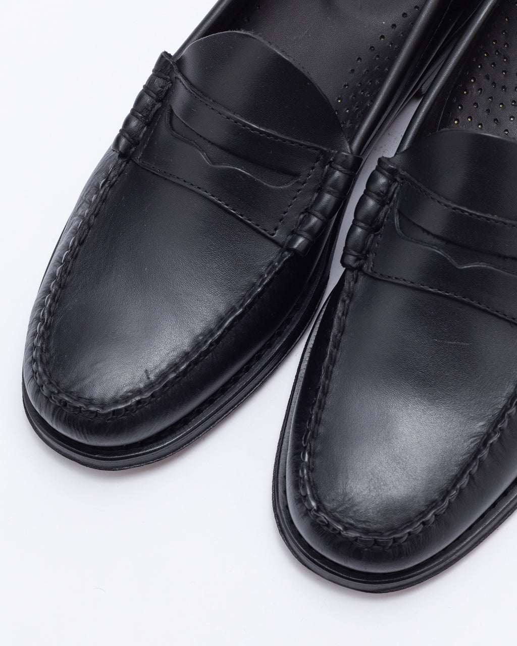 Larson Soft Penny Weejun - Black Leather | G.H. Bass | Peggs & son.