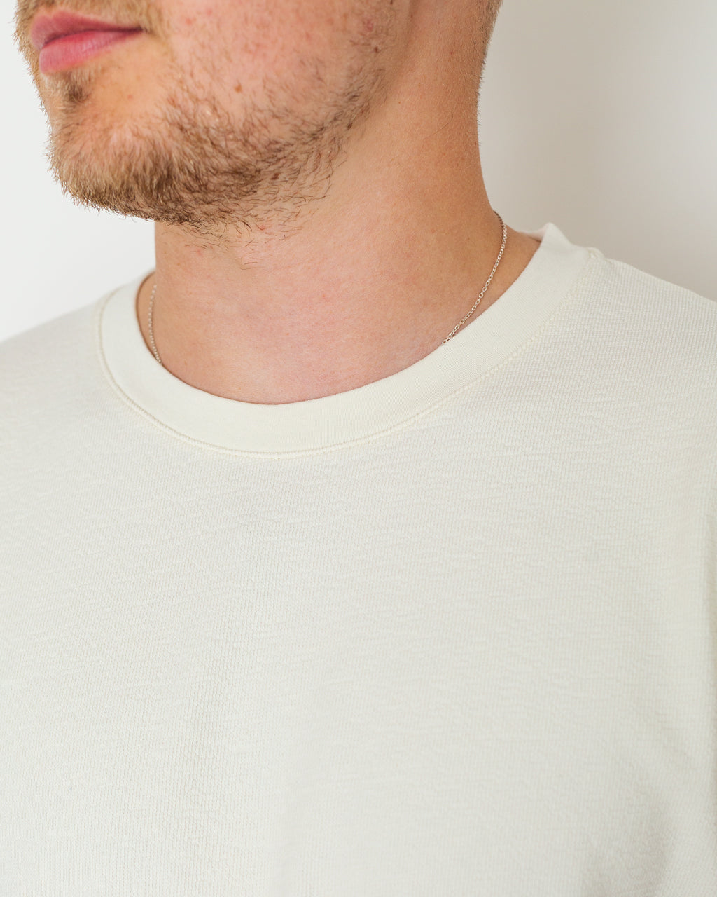SS Textured Tee - Ecru