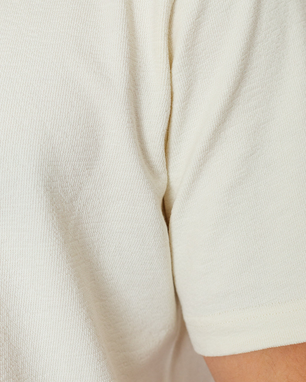 SS Textured Tee - Ecru