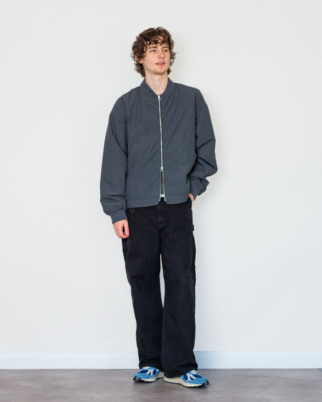 Basement Bomber Jacket - Grey