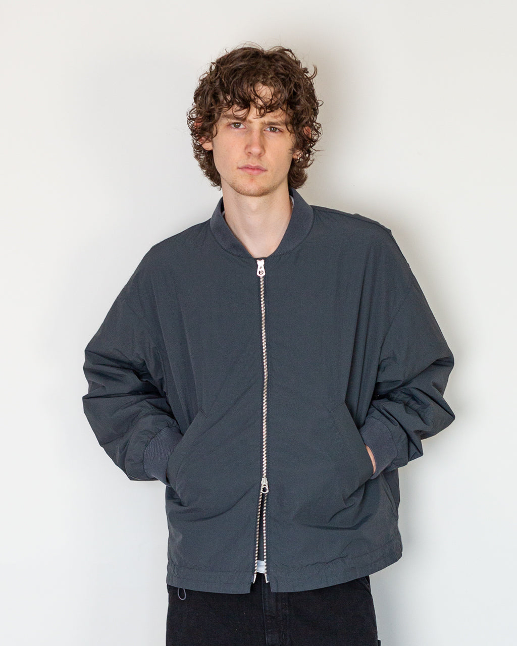 Basement Bomber Jacket - Grey