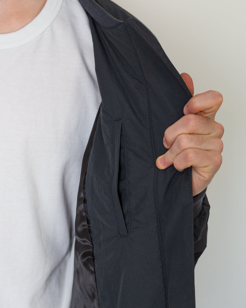 Basement Bomber Jacket - Grey