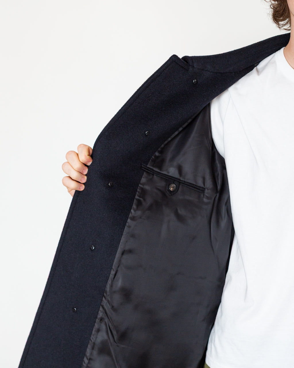 Winterport Wool Coat - Dark Navy
