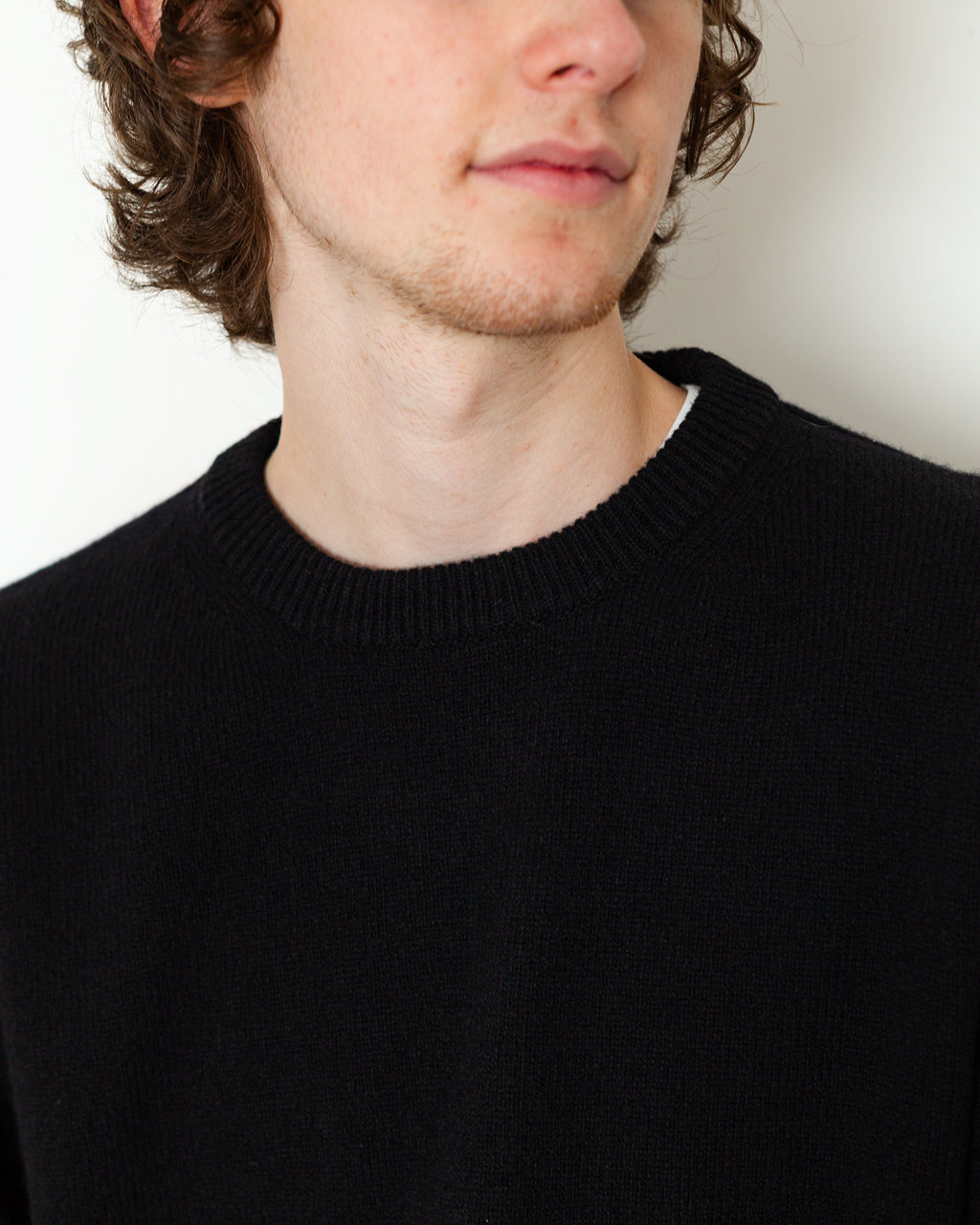 Athletic Crewneck Sweater - Black
