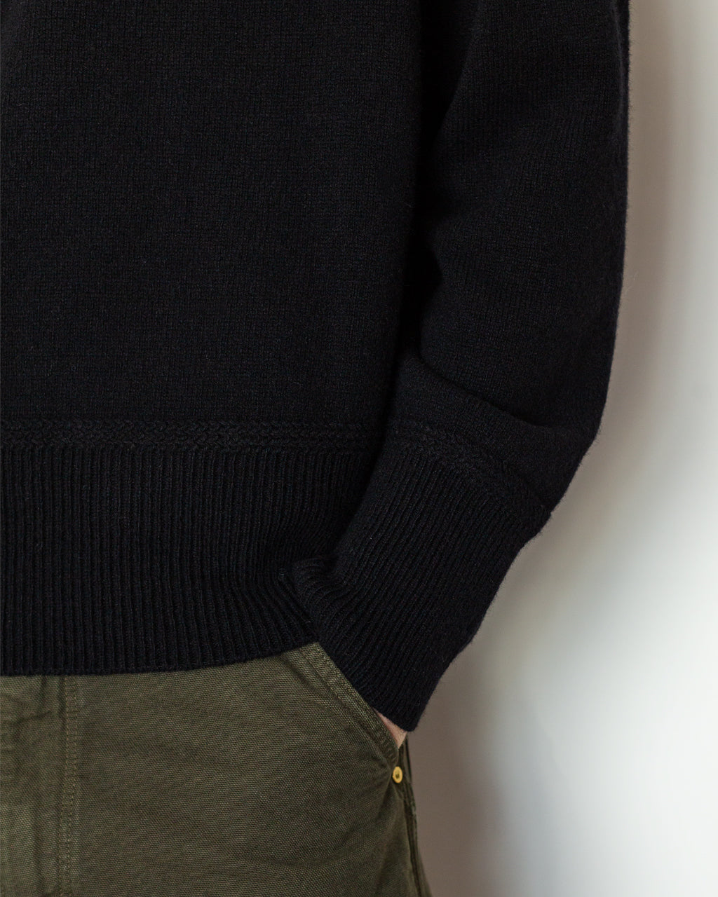 Athletic Crewneck Sweater - Black