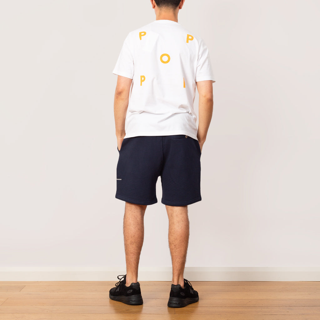 Logo Tee - White/Island Poppy