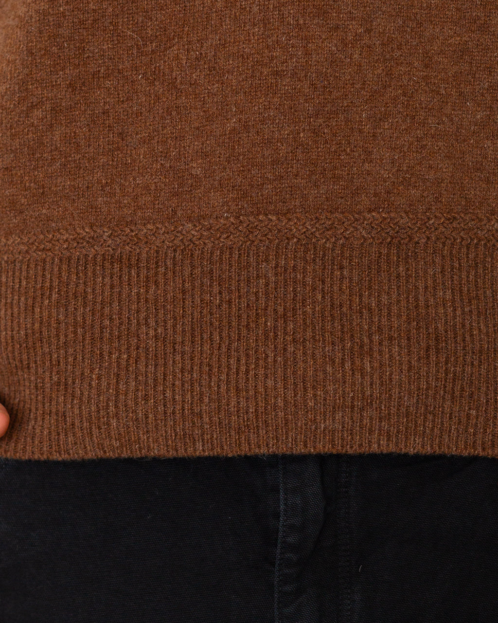 Athletic Crewneck Sweater - Brown