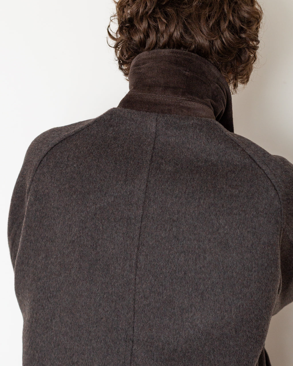 Maple Raglan Wool Short Coat - Spain Olive