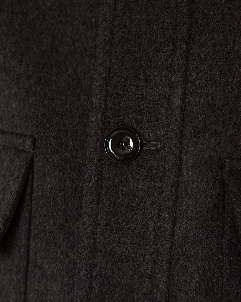 Maple Raglan Wool Short Coat - Spain Olive