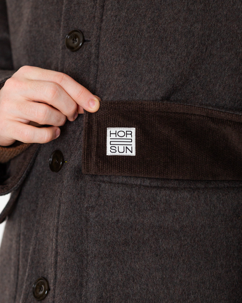 Maple Raglan Wool Short Coat - Spain Olive