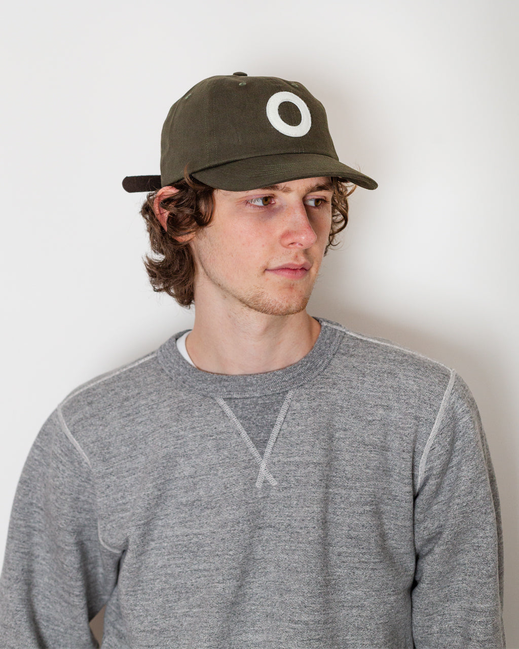 O 6 Panel Cap - Olive Green