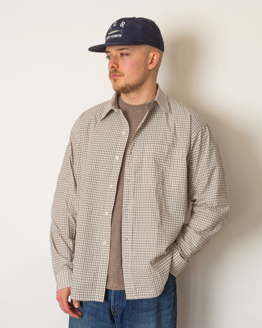 Executive Shirt - Experienced Brown Check | Mfpen | Peggs & son.