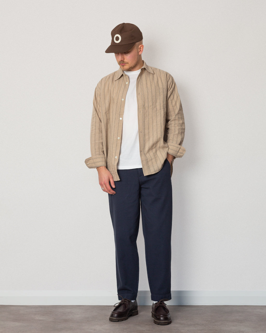 Assembly Pant - Navy Herringbone