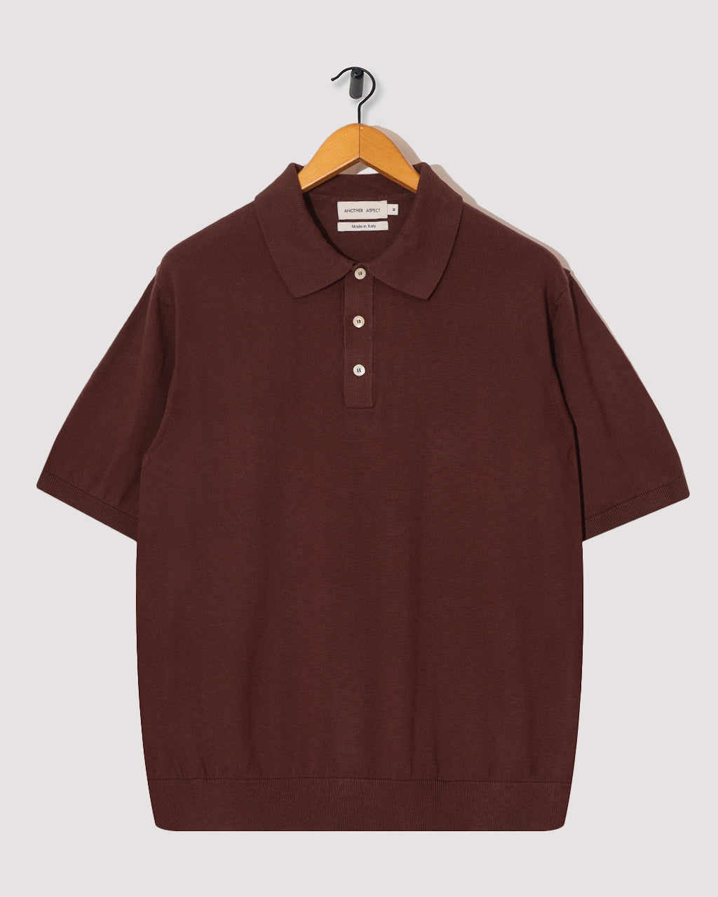 ANOTHER ASPECT knit polo ポーガーズ Another Polo Shirt 3.0 - Tobacco | Another Aspect | Peggs & son.