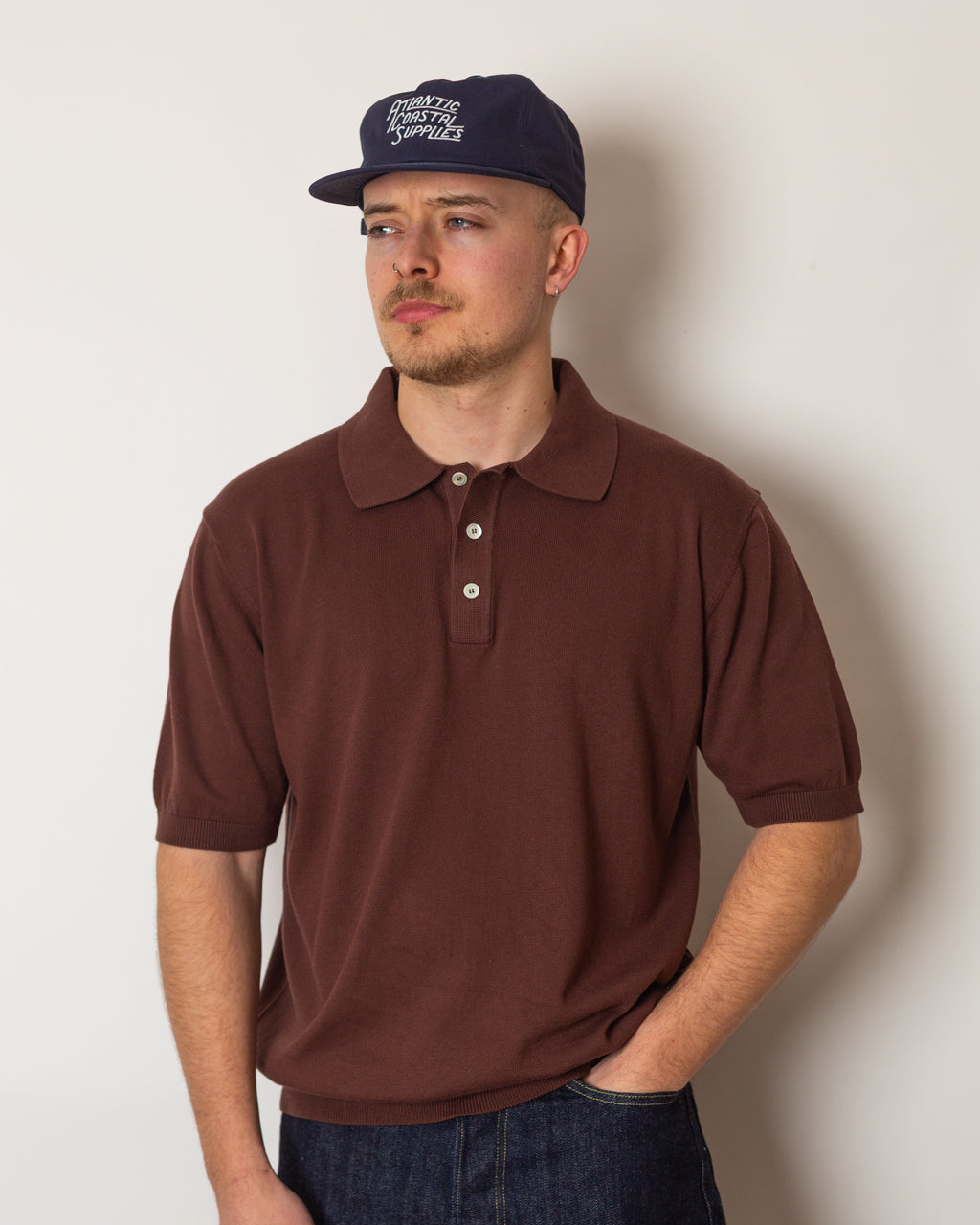 Another Polo Shirt 3.0 - Tobacco | Another Aspect | Peggs & son.