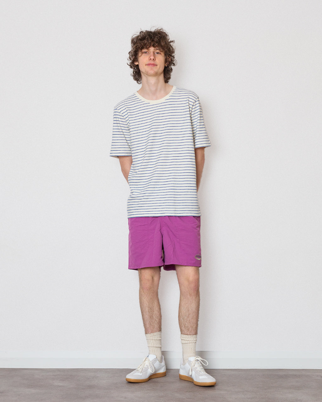 Baggies 5" - Oval Logo Faded Magenta