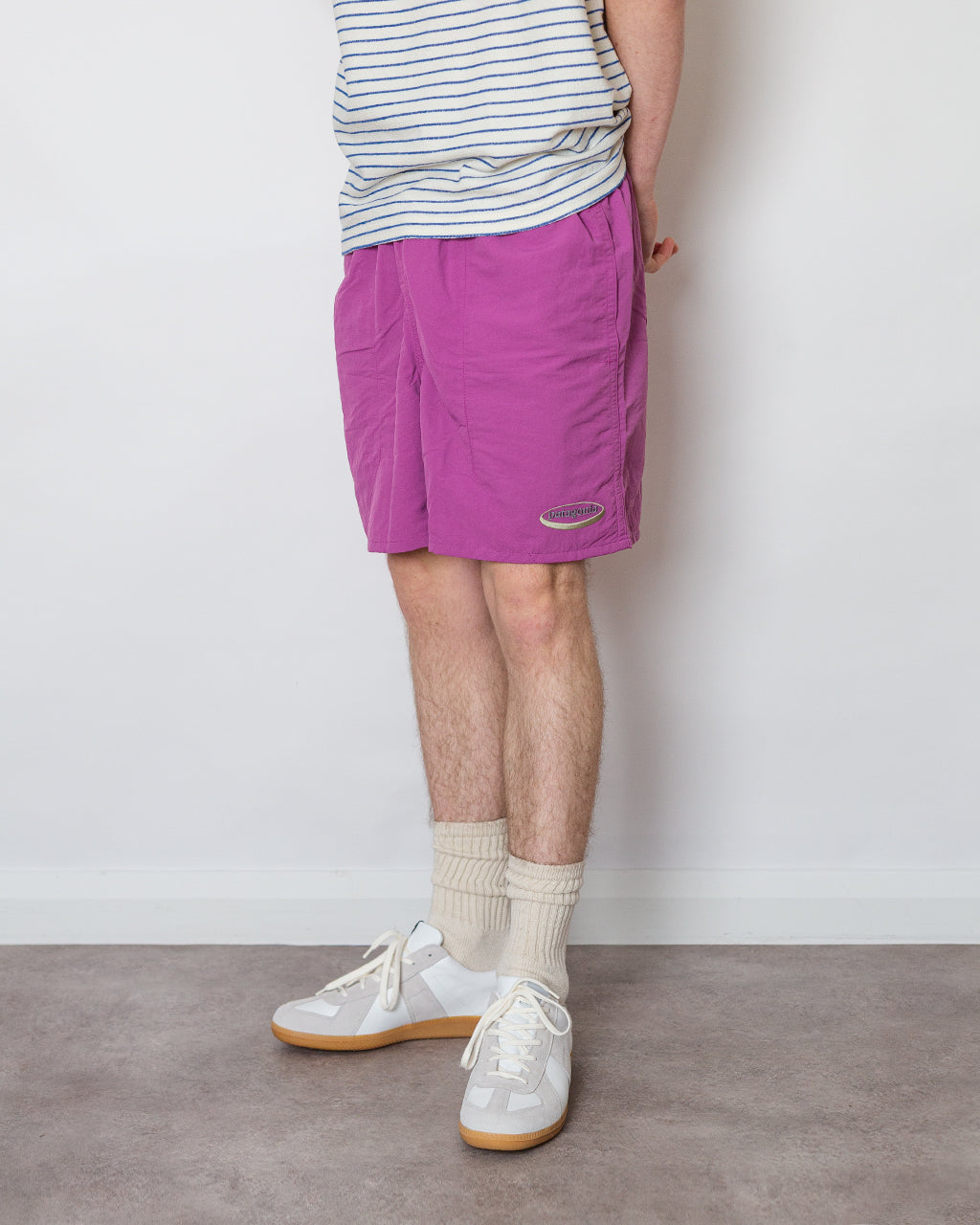 Baggies 5" - Oval Logo Faded Magenta