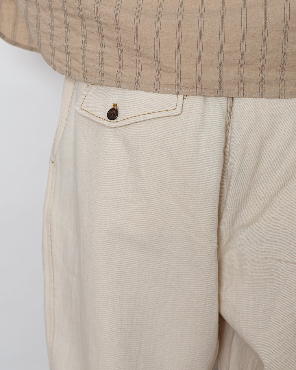 Pleated Track Pant Koko - Ecru