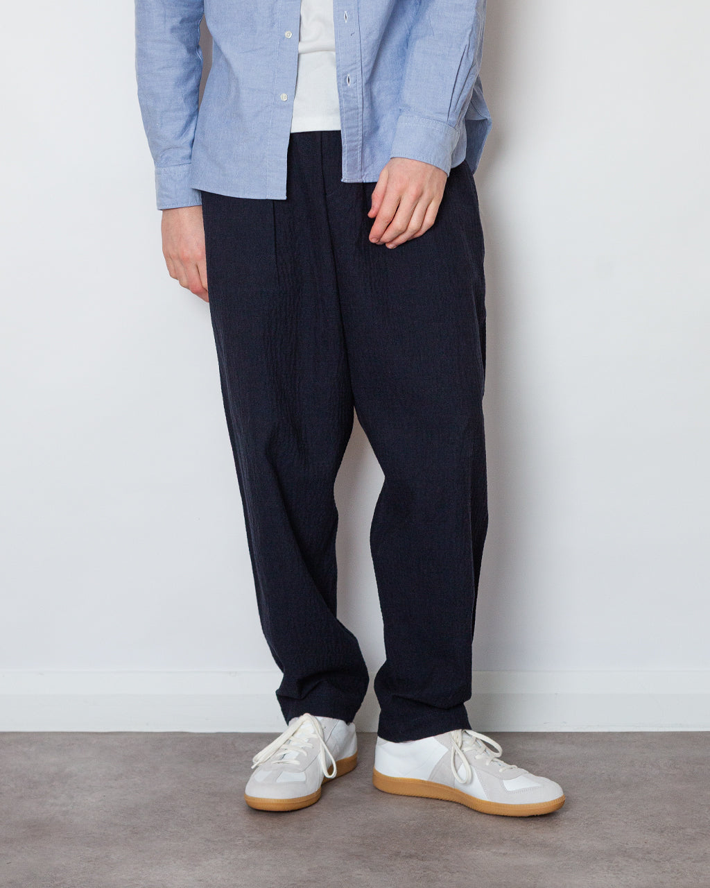 Pleated Track Pant Ospina - Navy
