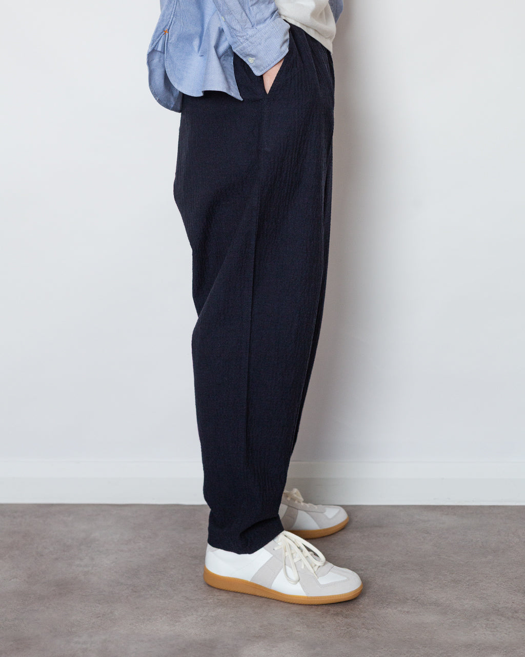 Pleated Track Pant Ospina - Navy