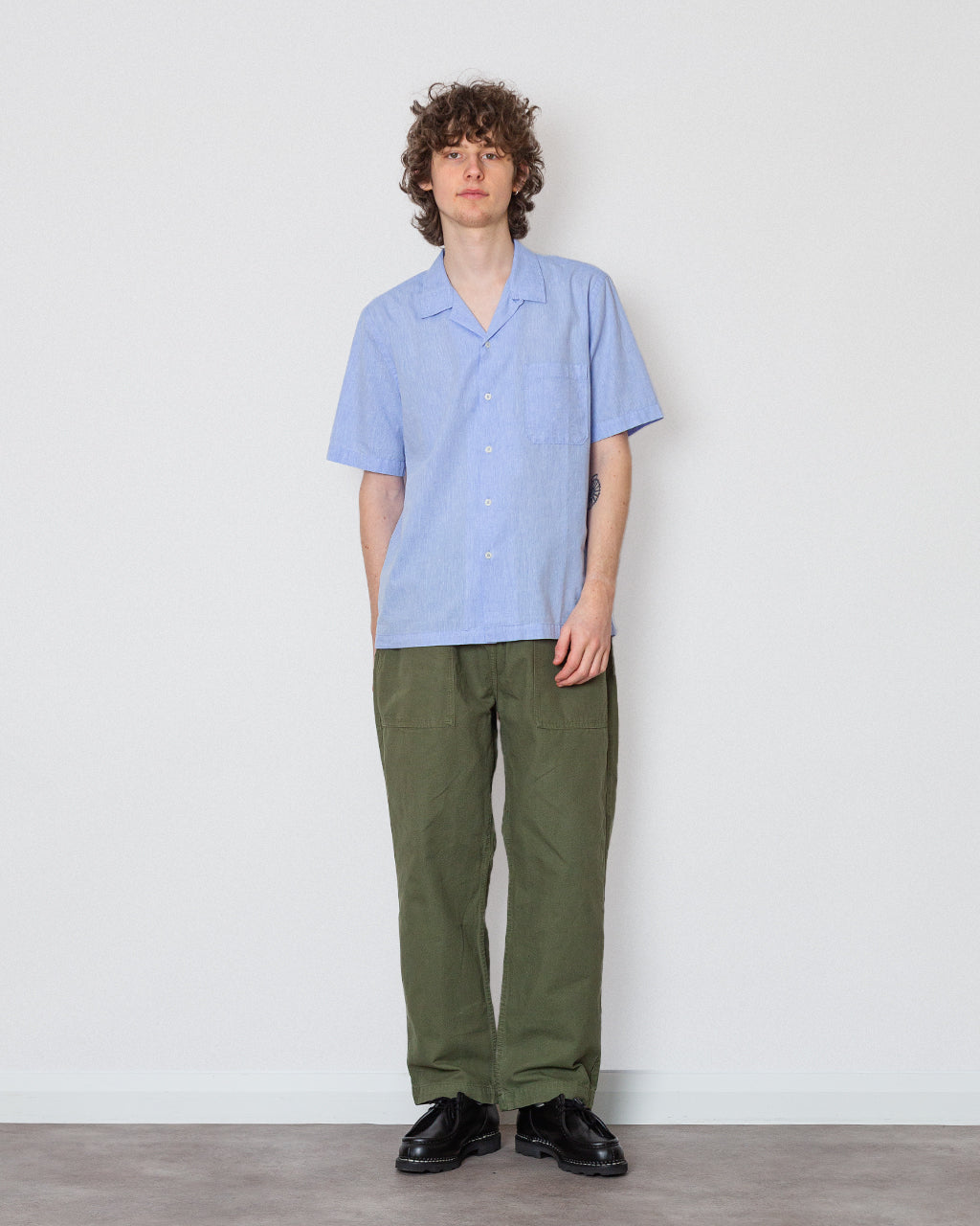 Road Shirt Sido Linen - Sky Blue