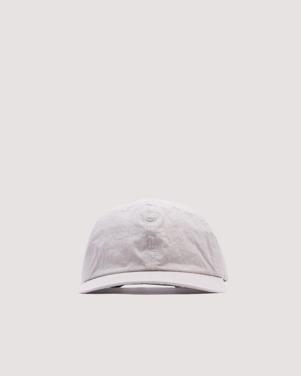 6 Panel Strap Back Cap - Light Grey
