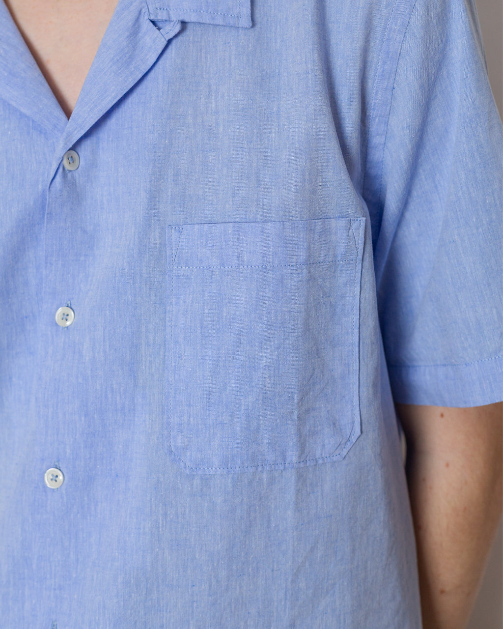 Road Shirt Sido Linen - Sky Blue