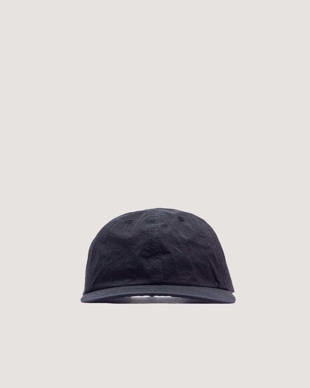 6 Panel Strap Back Cap - Black