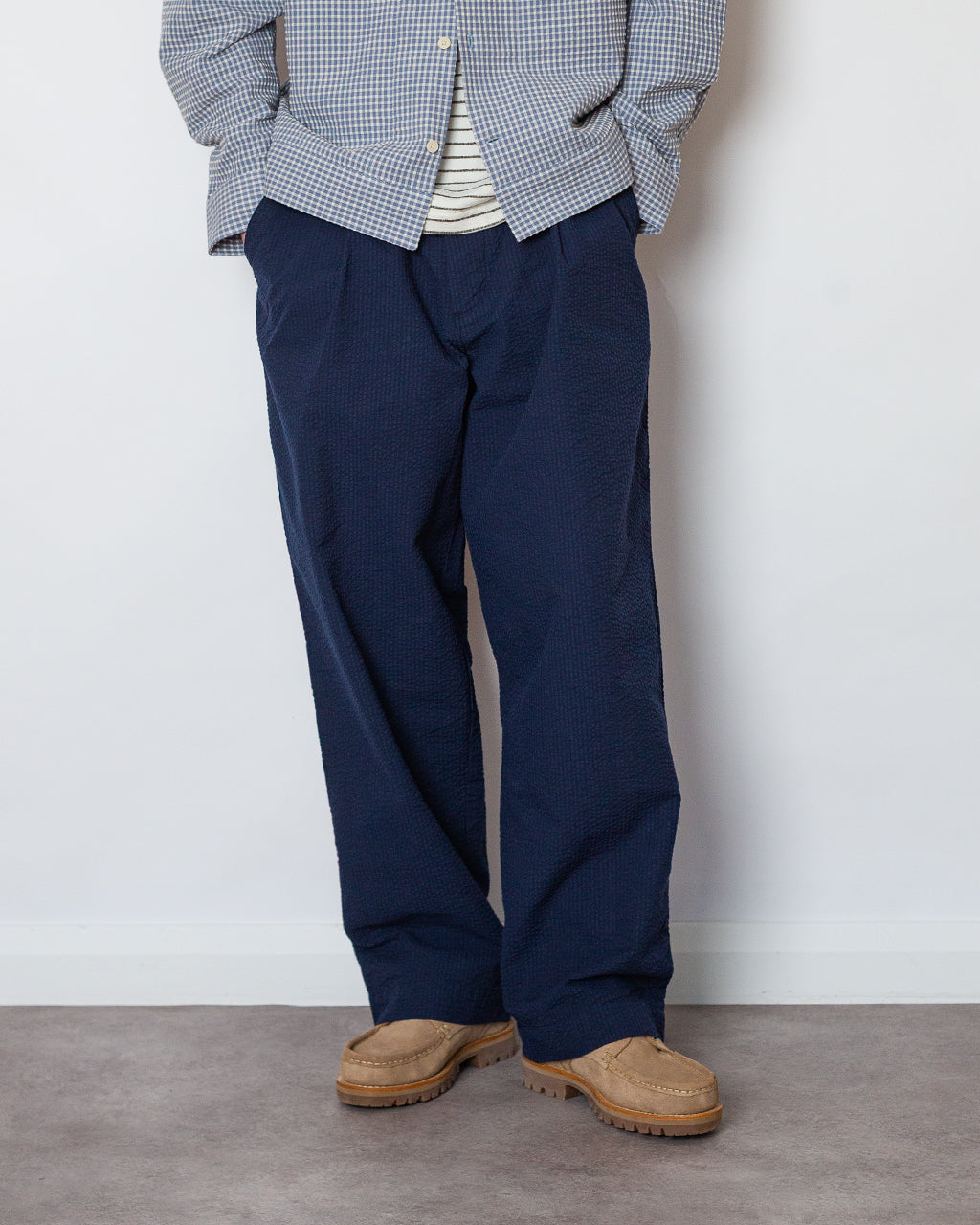 Duke Pant Derby Stripe - Navy