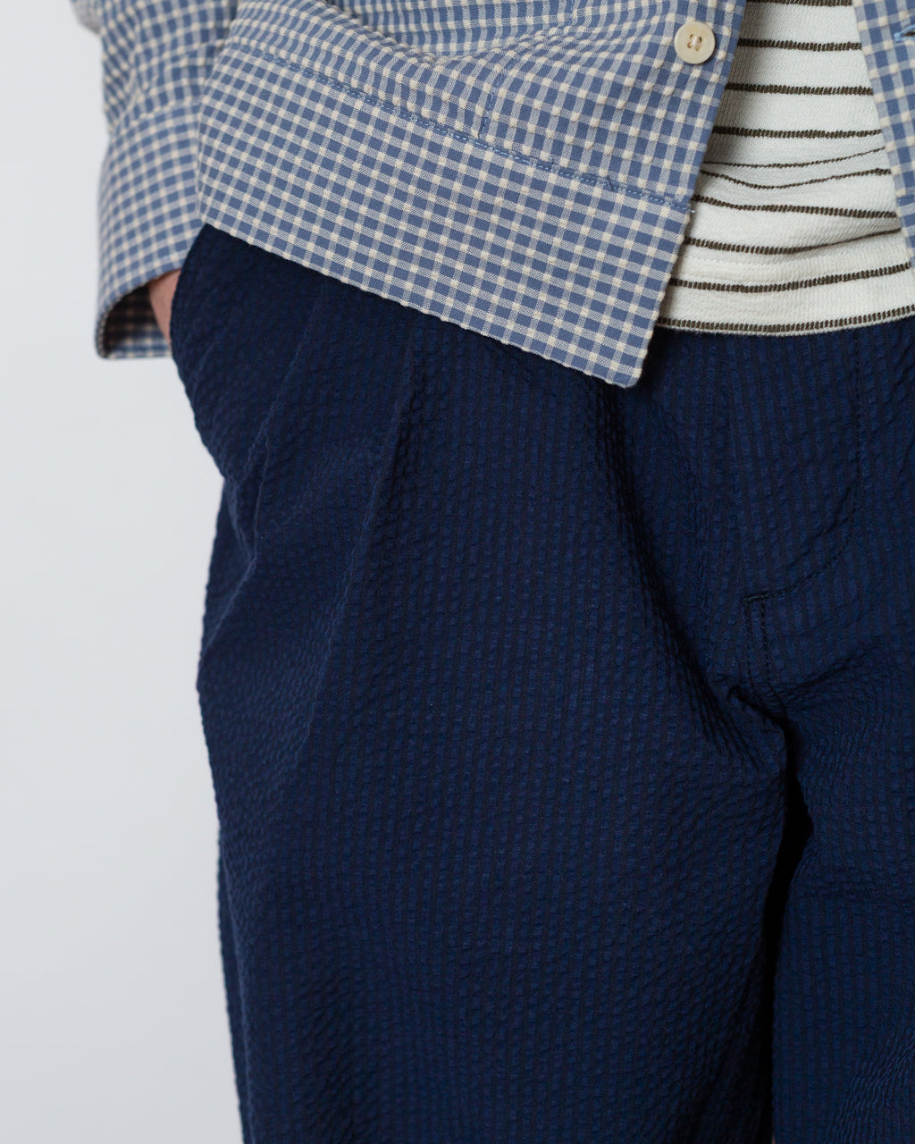 Duke Pant Derby Stripe - Navy