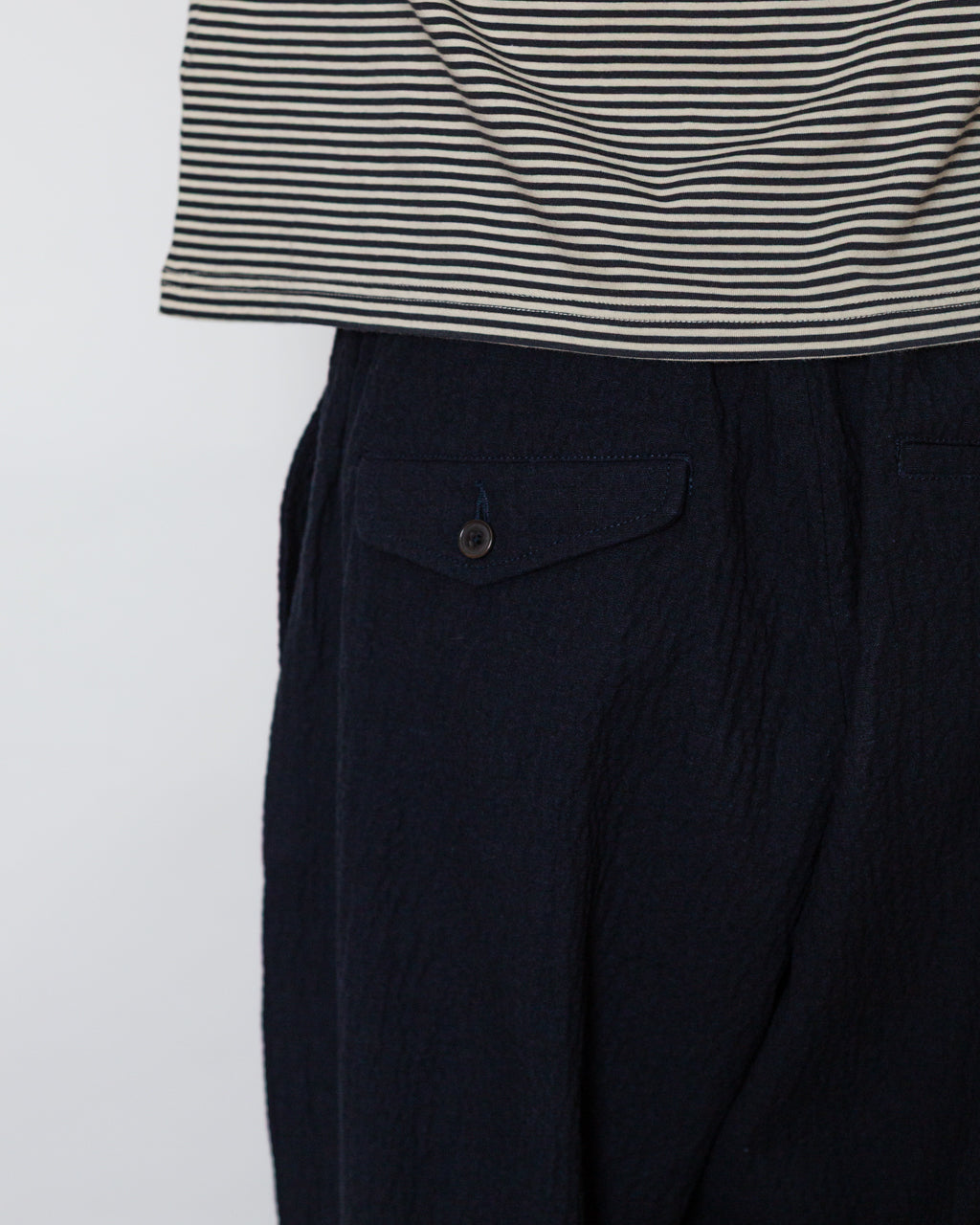 Oxford Pant Ospina - Navy | Universal Works | Peggs & son.