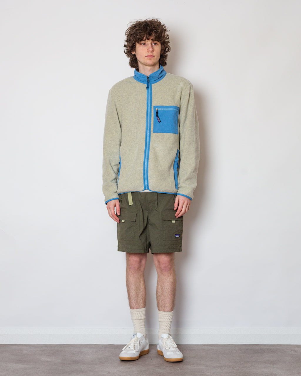 Synchilla Jacket - Oatmeal Heather/Shore Blue | Patagonia | Peggs