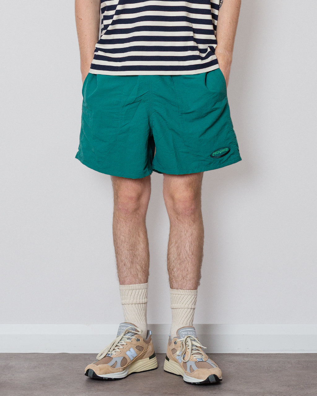 Baggies 5" - Oval Logo Gem Green