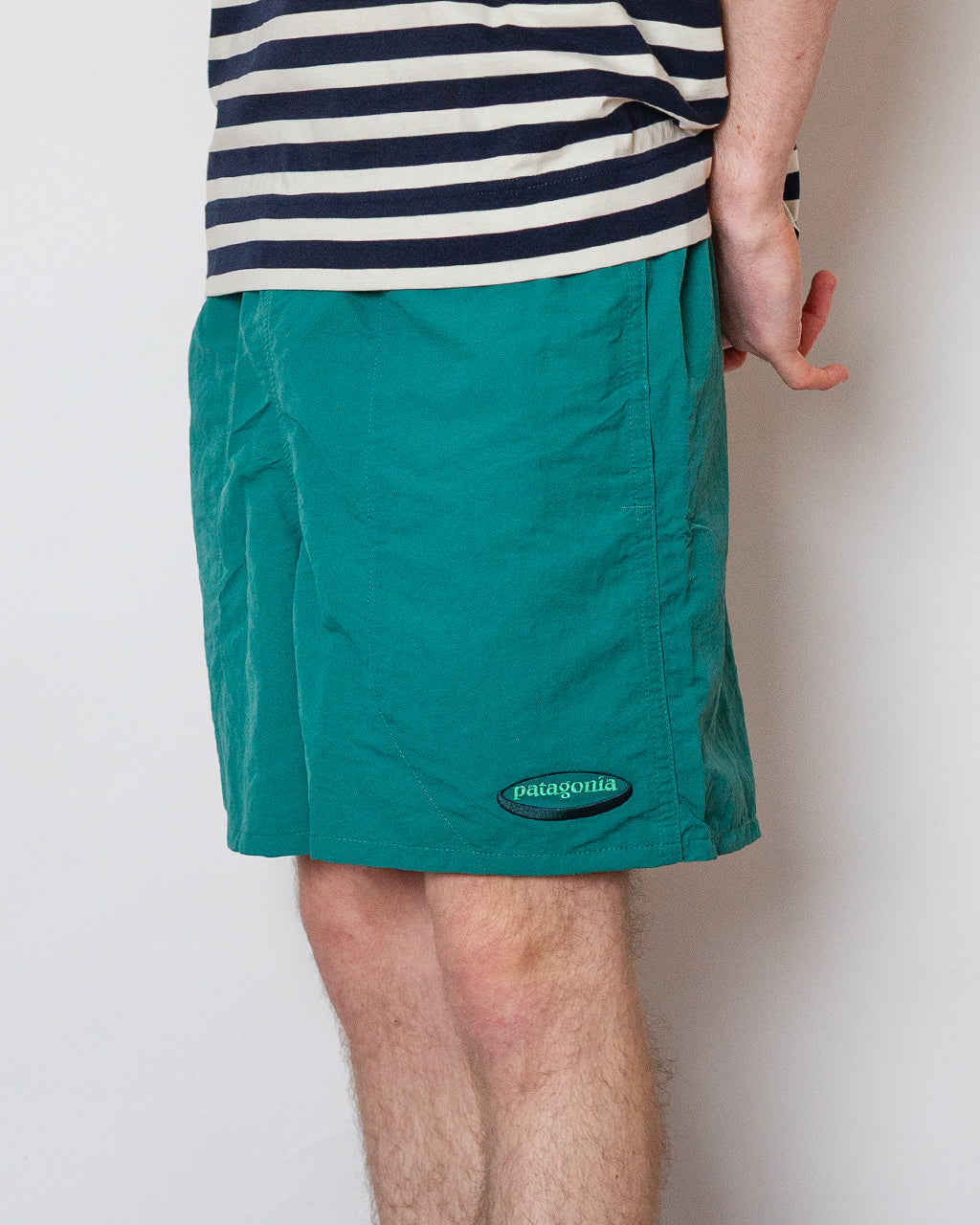 Baggies 5" - Oval Logo Gem Green