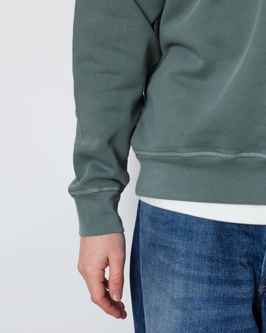 Half Zip Sweat - Agave Green