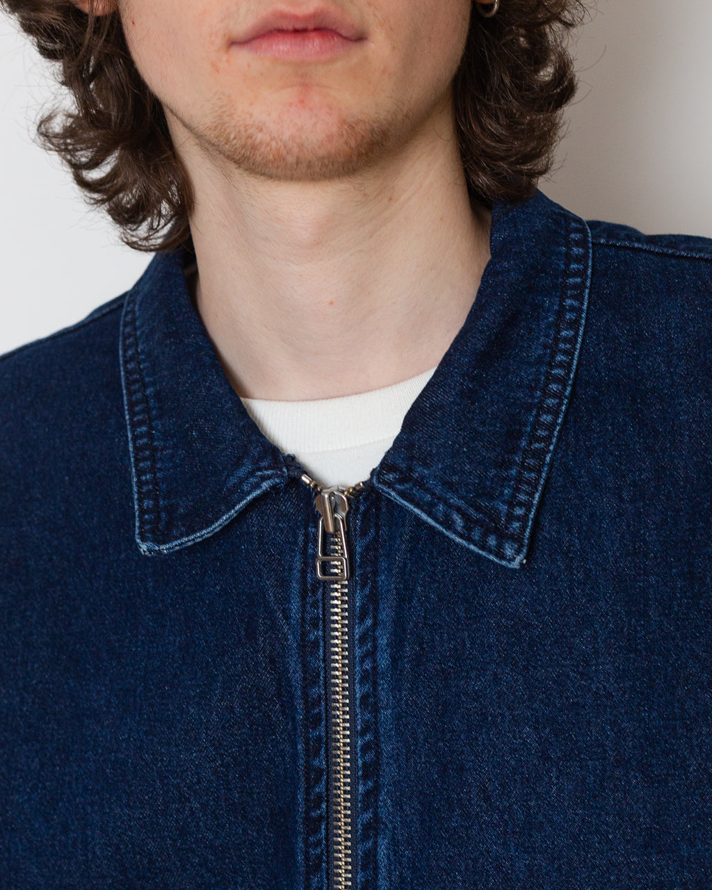 Denim Full Zip Jacket - Rinse Denim