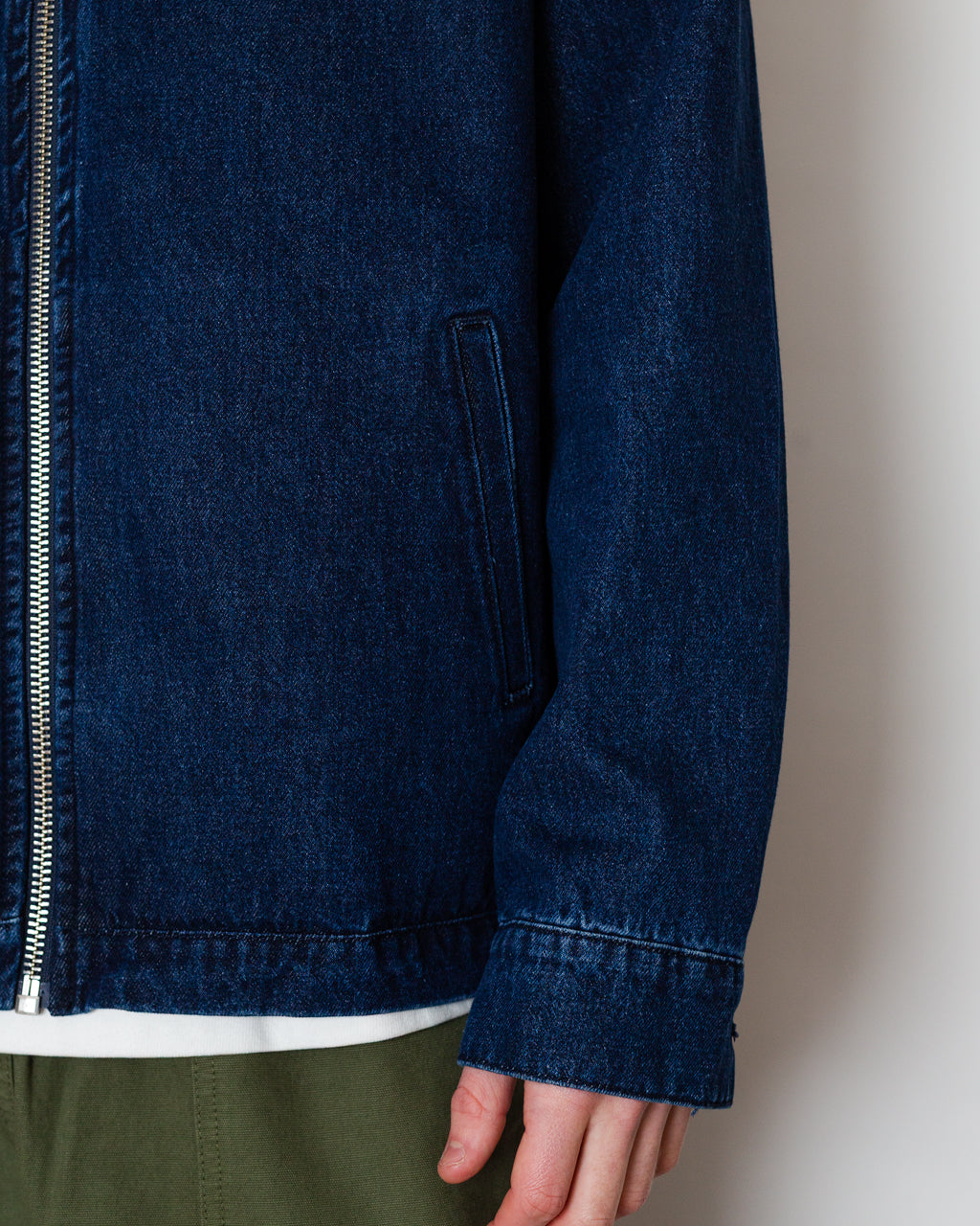 Denim Full Zip Jacket - Rinse Denim
